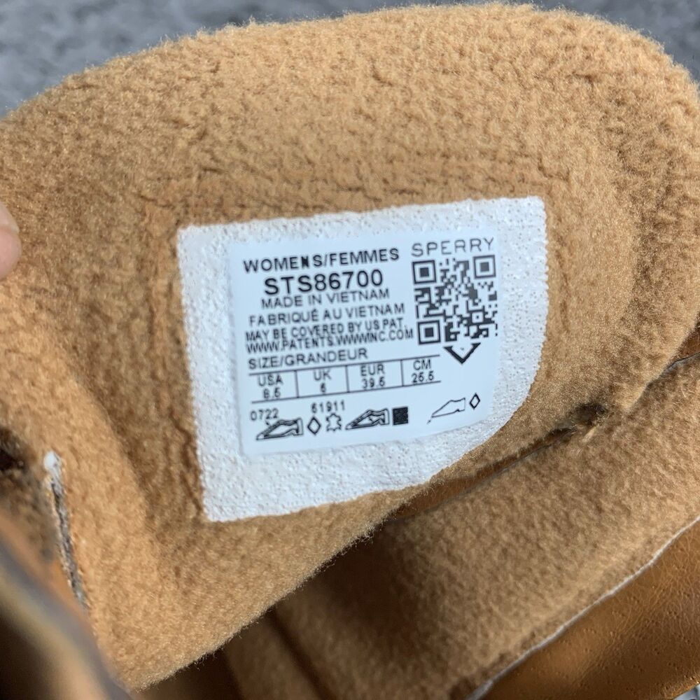 Sperry Top-Sider Women's 8.5 Croc Print Duck Boot TAN/Brown - Picture 8 of 8